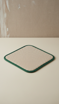 Cooling mat with pine green trim